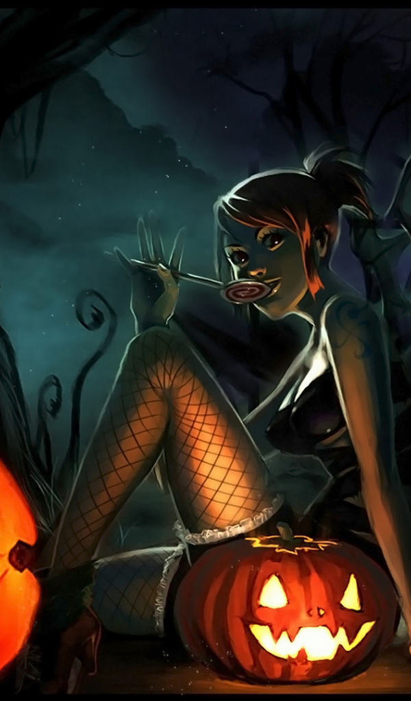 Девочка с конфетой