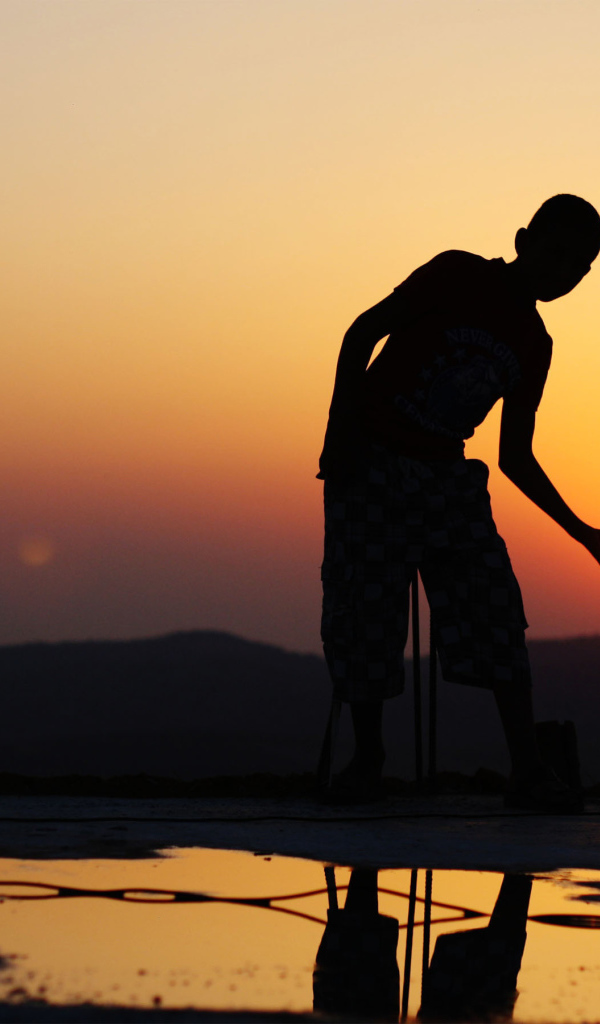 Маленький мальчик в Рамадан