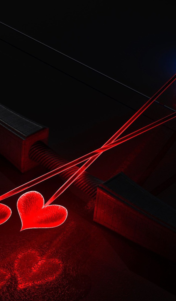 Лук и стрелы на День Святого Валентина 14 февраля