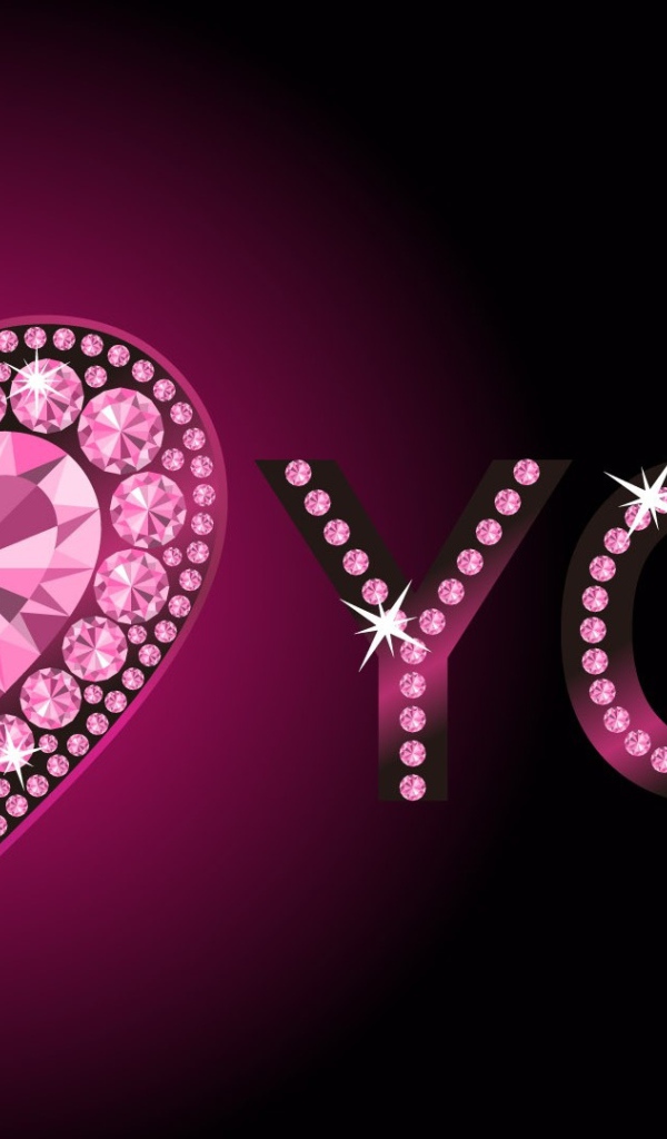 Кристальное сердце на День Святого Валентина 14 февраля