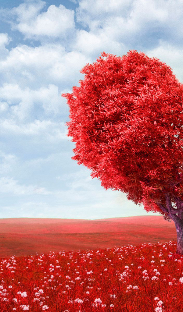 Дерево - сердце на День Святого Валентина