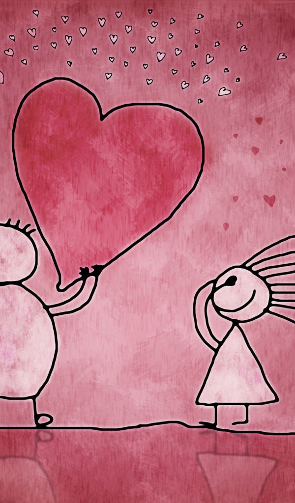 Сердце в подарок на День Святого Валентина 14 февраля