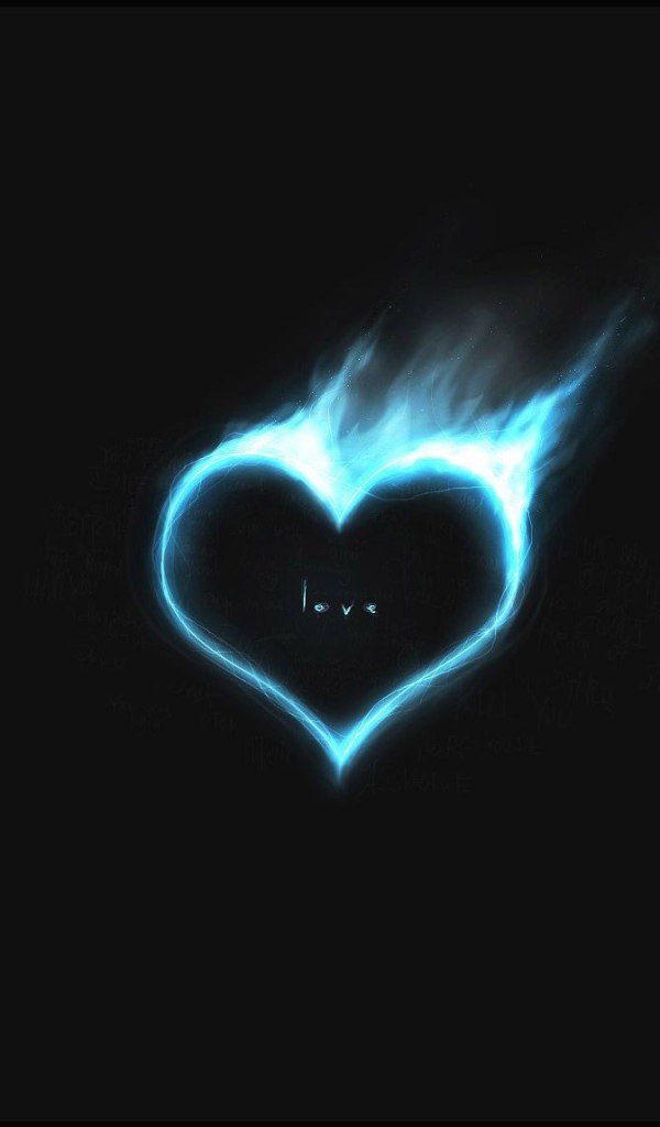 Неоновое сердце на День Влюбленных 14 февраля