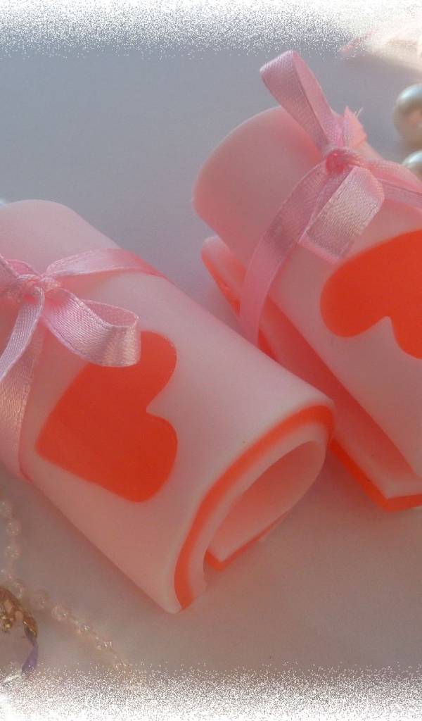 Мыло с сердцем на День Святого Валентина 14 февраля