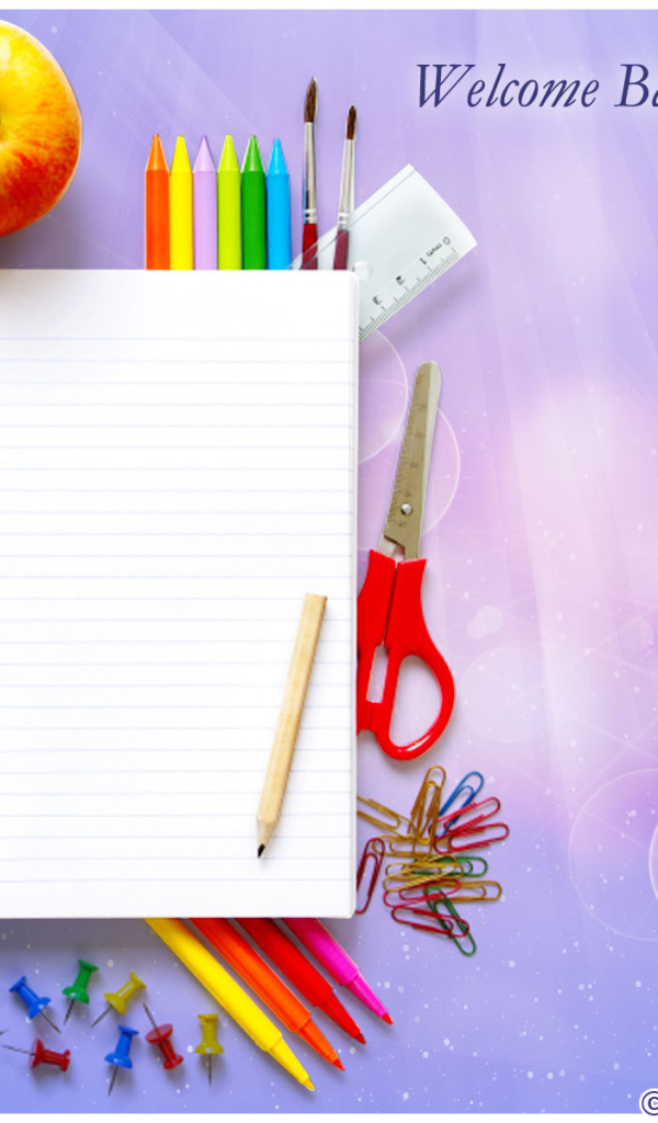 Тетрадь и ручки в День знаний 1 сентября