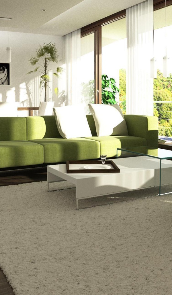 Зеленые диваны