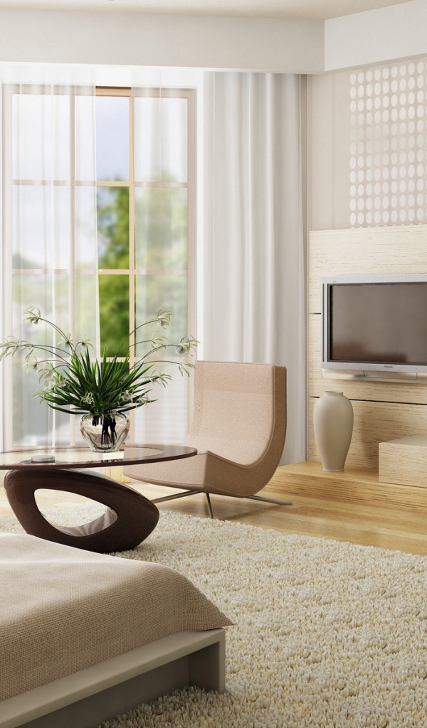 Светлая гостиная 