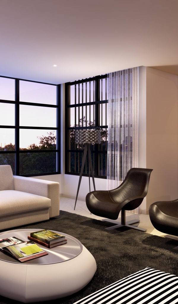 Комната с белой отделкой