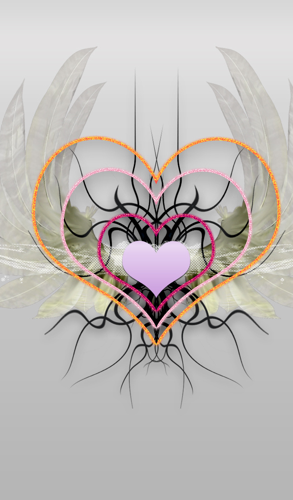 Сердечки с крыльями