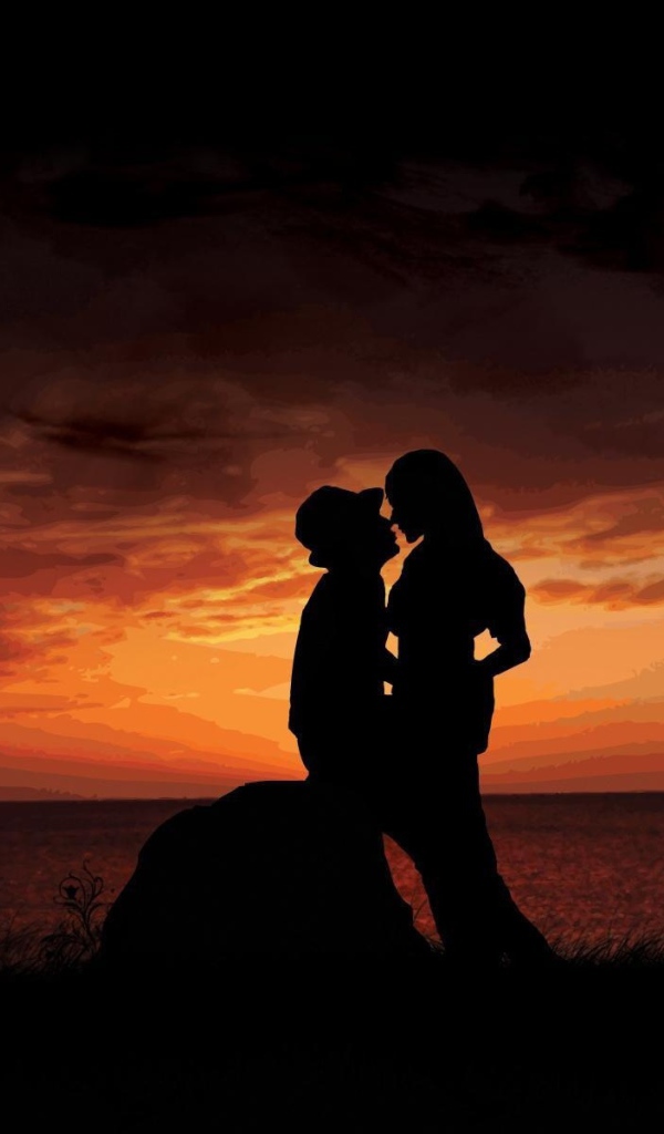 Влюбленные на закате