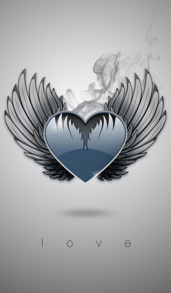 Сердечко с крыльями