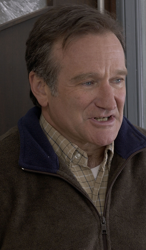 Актер Робин Уильямс у двери