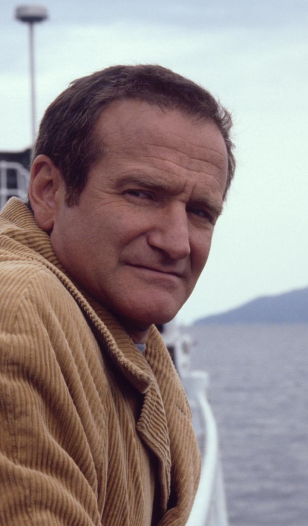 Актер Робин Уильямс на борту корабля