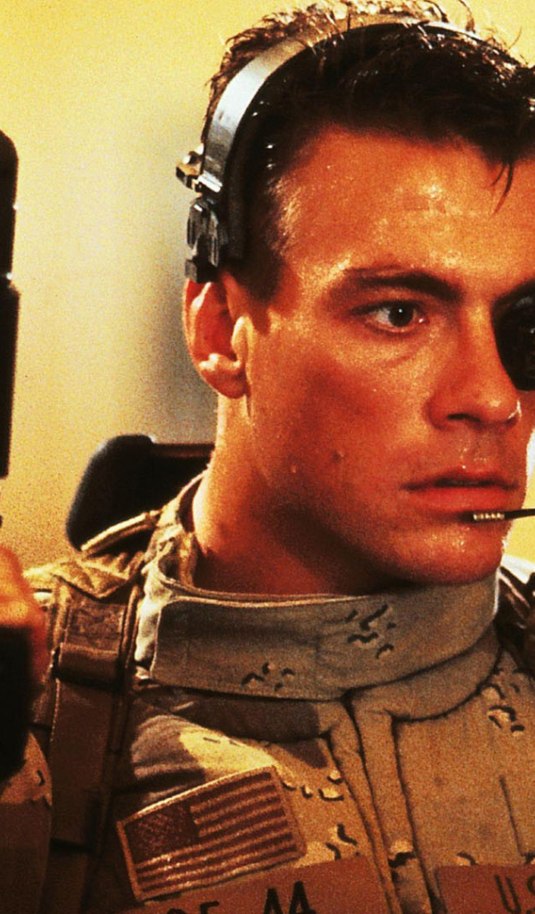 Hollywood Movie star Jean-Claude Van Damme as universal soldier