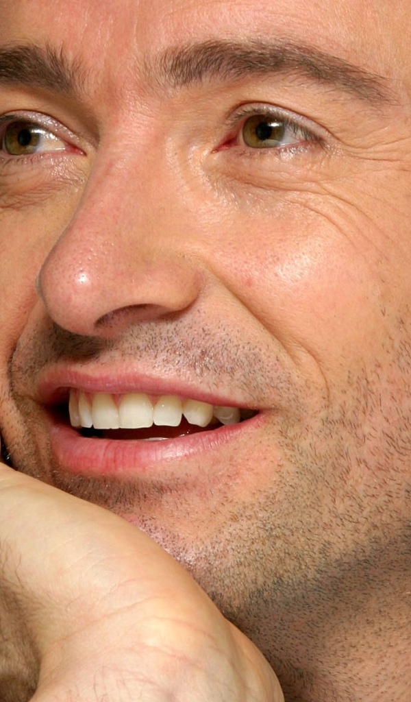 Hugh Jackman smiling