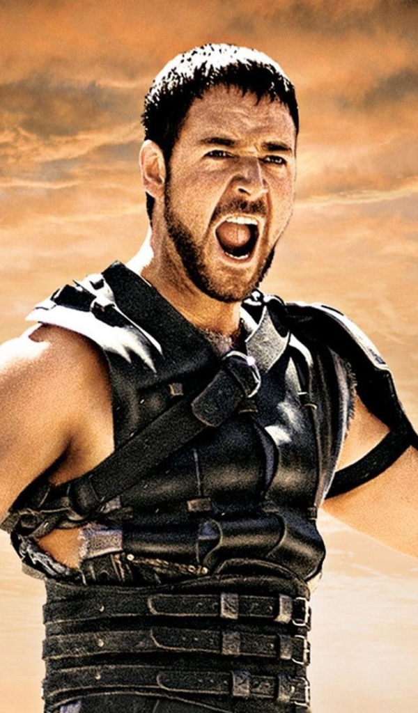 Киноактер Рассел Кроу в фильме Гладиатор