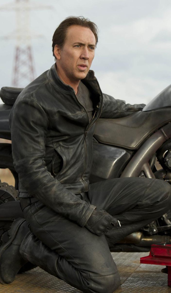 Николас Кейдж и его мотоцикл