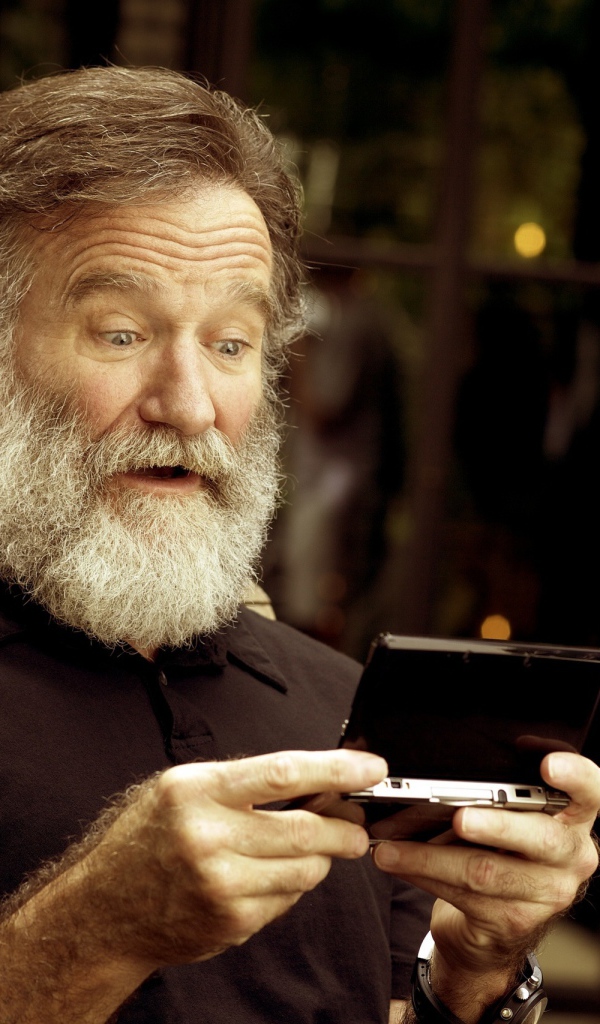 Робин Уильямс с большой бородой