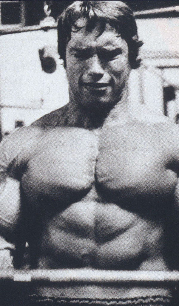 Шварценеггер на тренировке