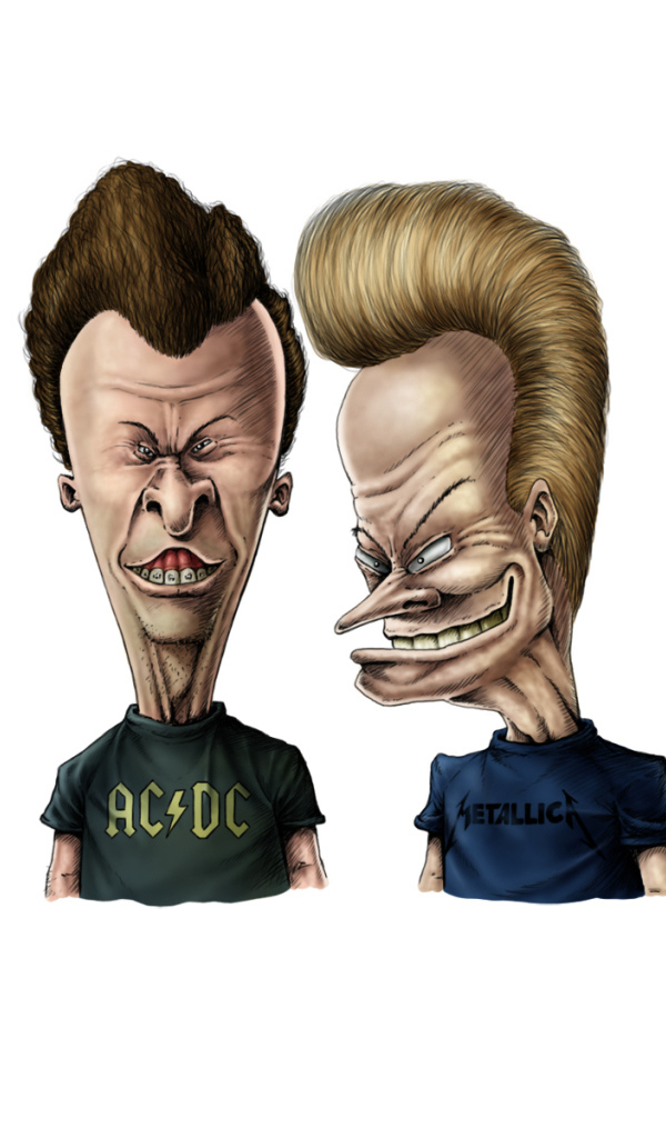 Дружеский шарж на бивис и баттхед