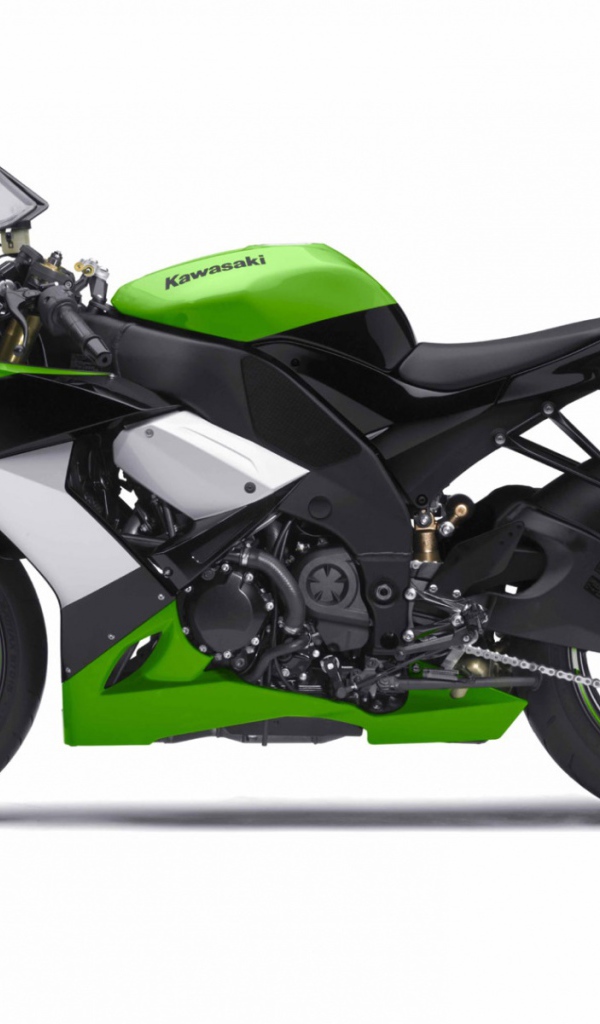 Мотоцикл Kawasaki Ninja ZX10R зеленый