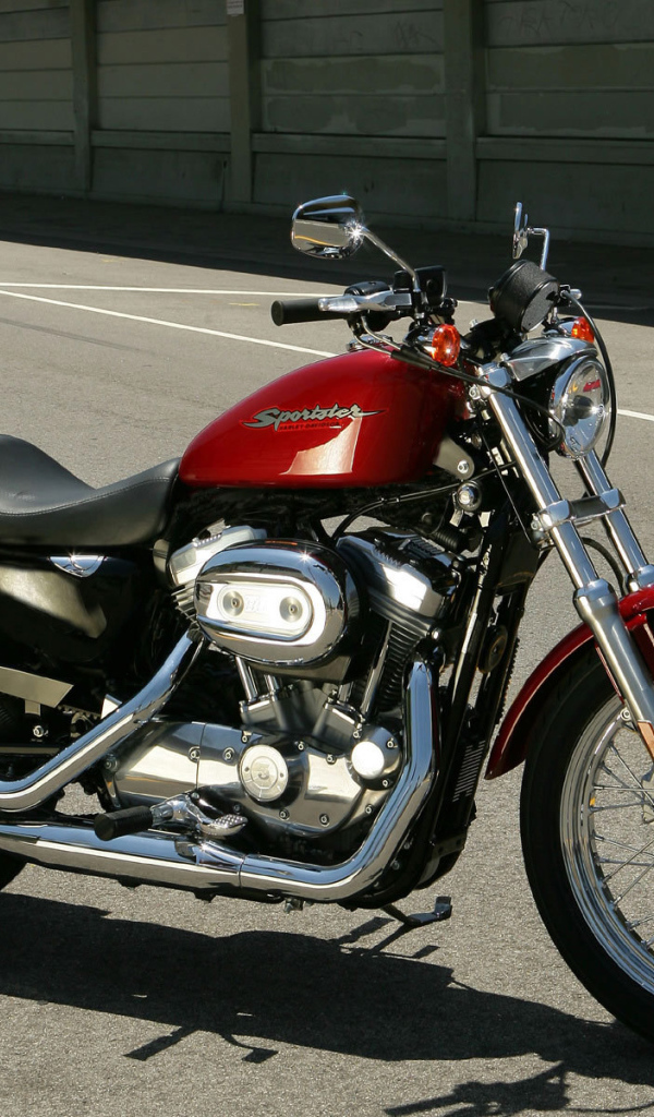 Красивый мотоцикл Harley-Davidson XL 883R Sportster Roadster