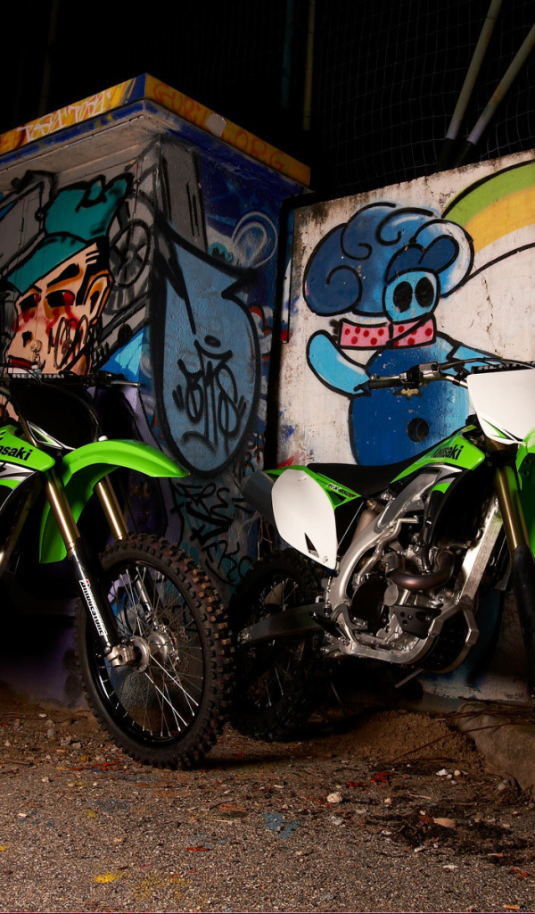 Красивый мотоцикл Kawasaki KX 450 F