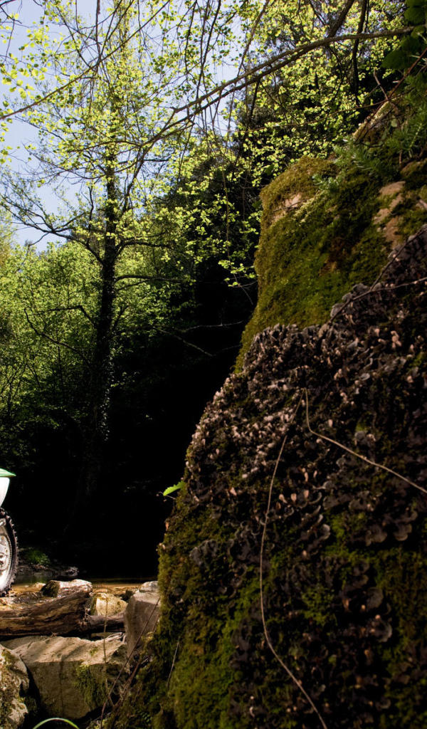 Мотоцикл модели Kawasaki KLX 450 R