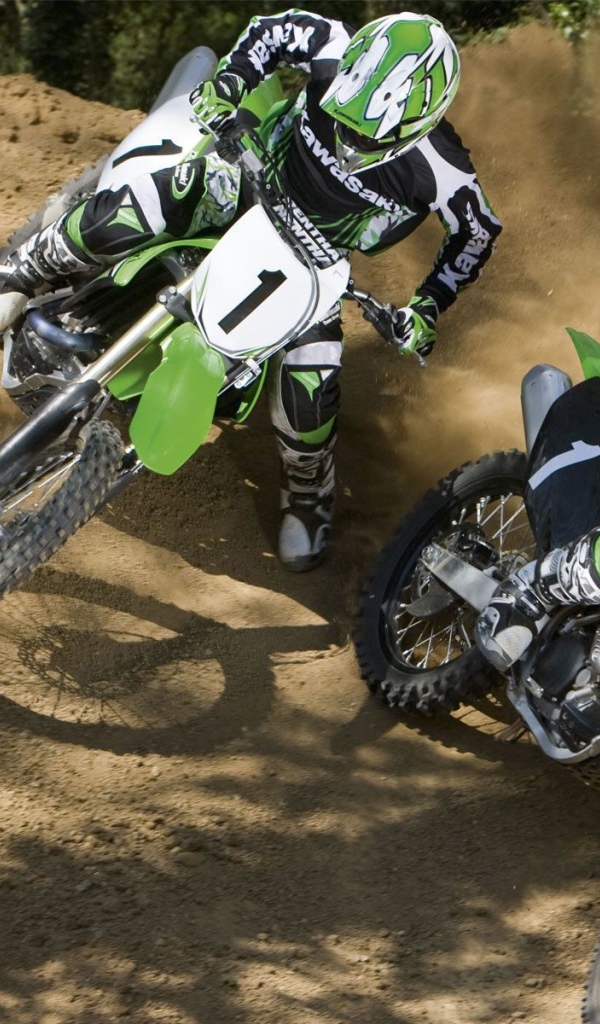 Мотоцикл модели Kawasaki KX 250 F