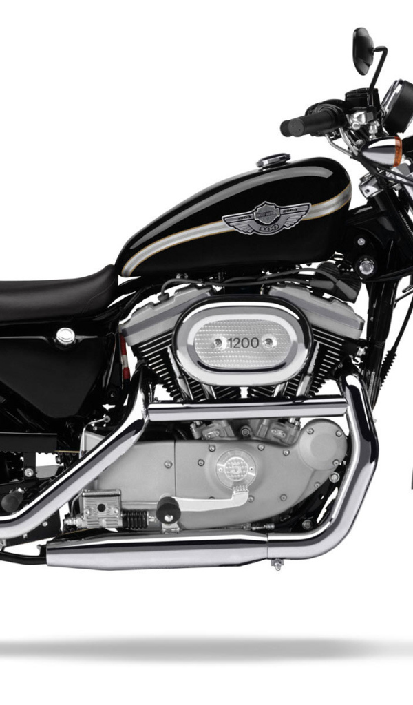 Быстрый мотоцикл Harley-Davidson XL 1200C Sportster Custom