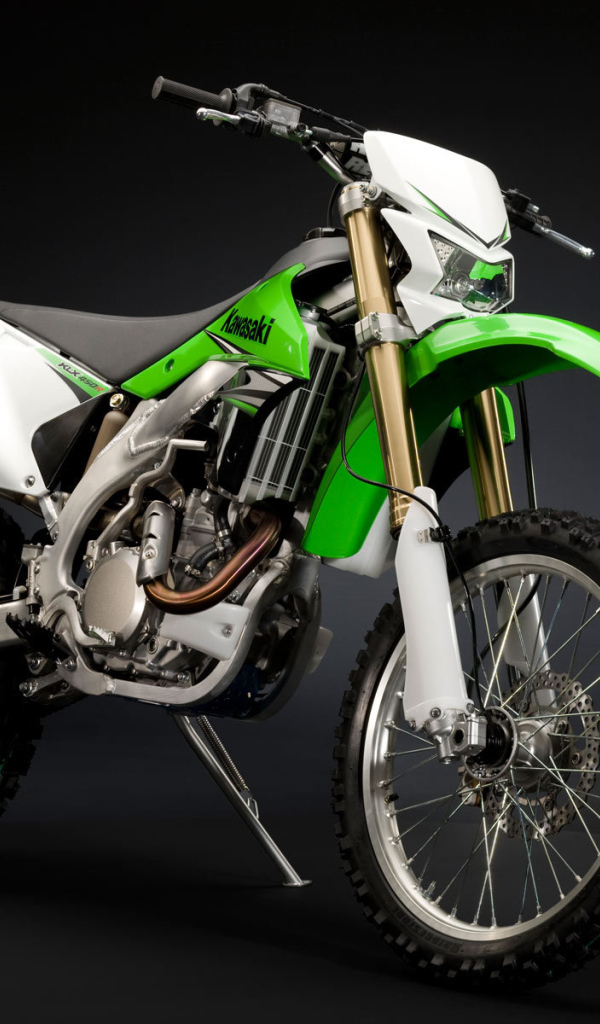 Быстрый мотоцикл Kawasaki KLX 450 R
