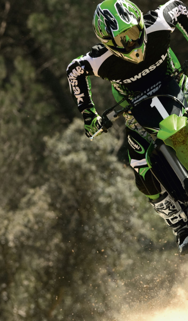 Быстрый мотоцикл Kawasaki KX 250 F