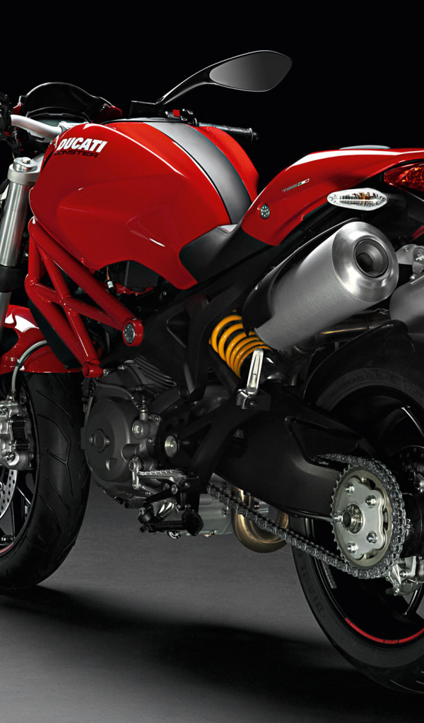 Новый мотоцикл на дороге Ducati Monster 796 Corse Stripe