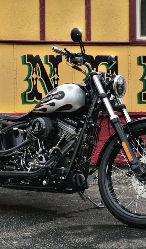 Популярный мотоцикл Harley-Davidson Softail Blackline