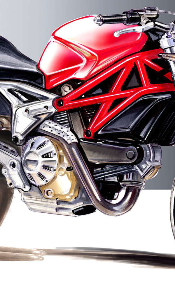 Красивый мотоцикл в москве Ducati Monster 1200