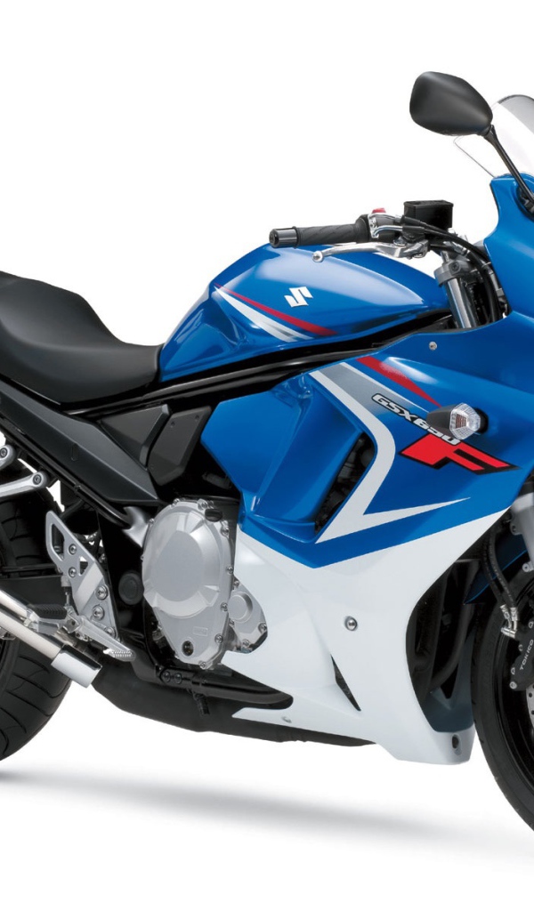 Синий мотоцикл Suzuki GSX 650F