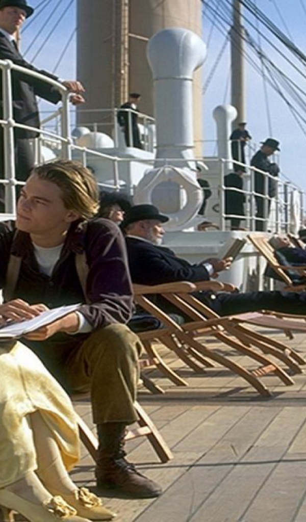 A scene from the movie Titanic