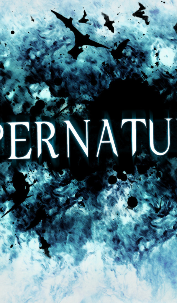 Синий постер сериала Сверхъестественное