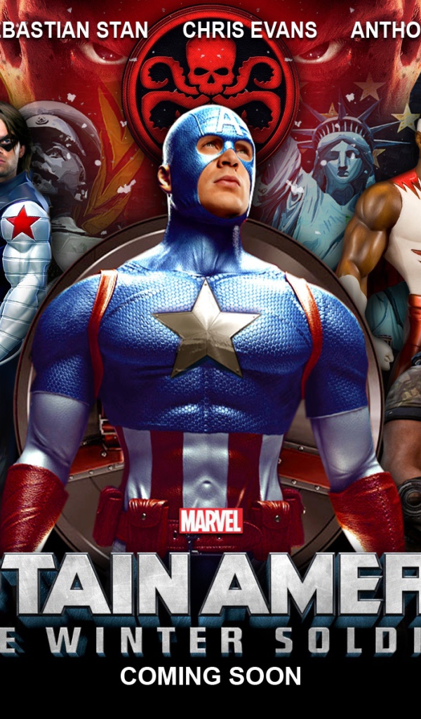 Первый мститель: Другая война другая война постер разноцветный