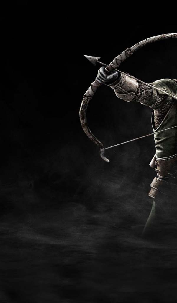 Воин стреляет из лука