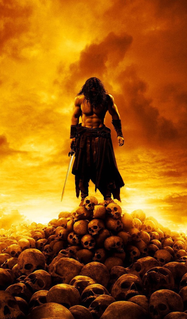 Воин на горе из черепов