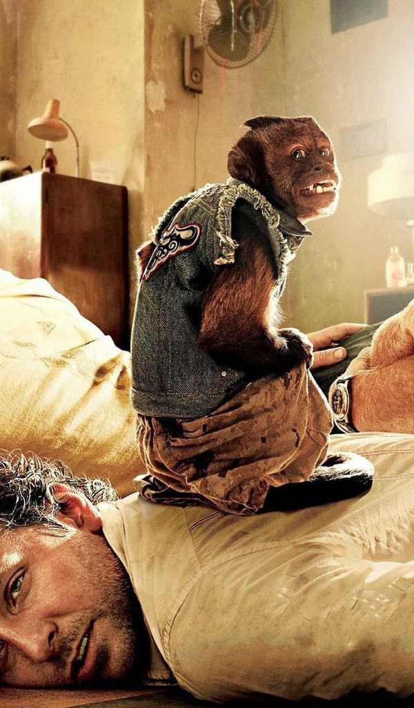 Актеры и обезьяна из фильма