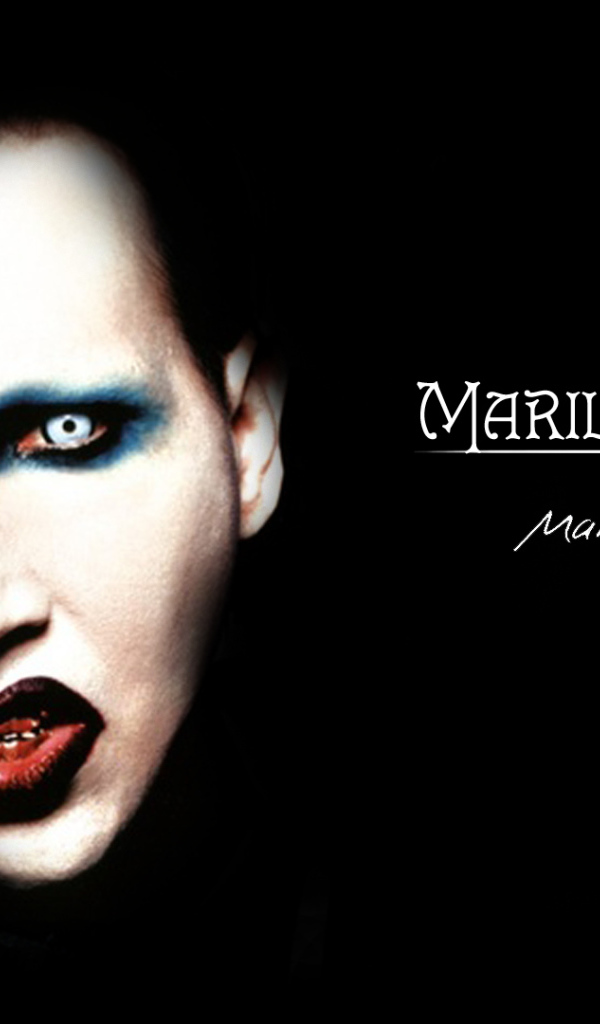 Автограф певца Marilyn Manson