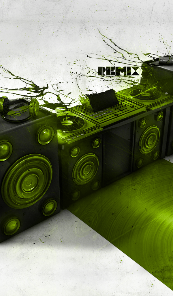 Зеленый диджей пульт