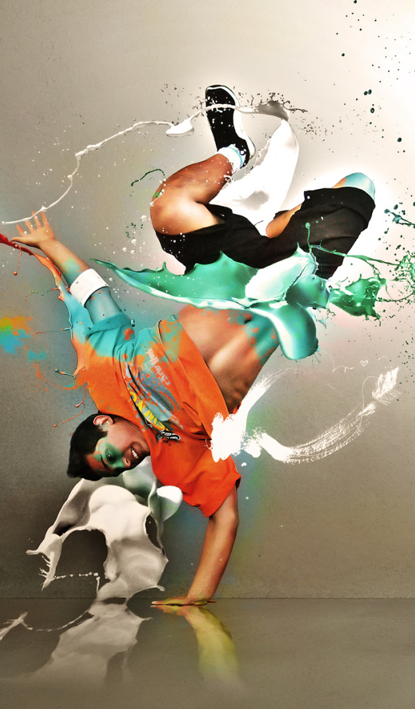 Танцор с красками