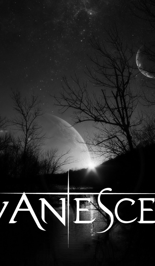 Night landscape with Evanescence