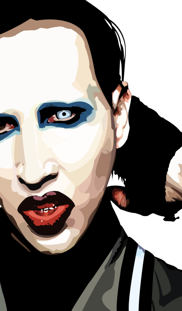 Pop art with the singer Marilyn Manson