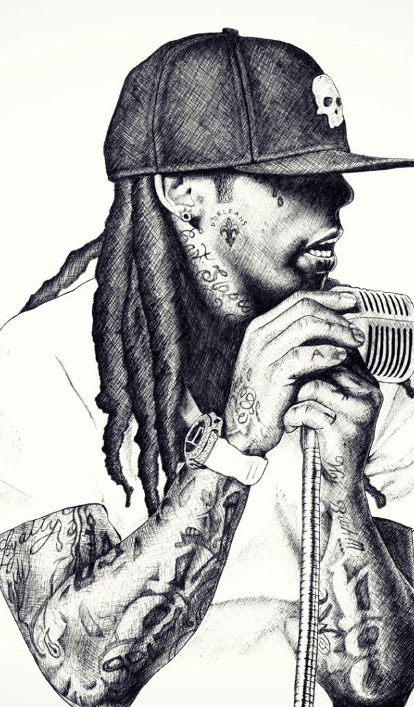 Репер с микрофоном