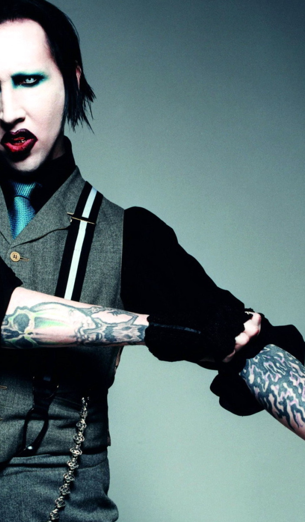 The famous singer Marilyn Manson