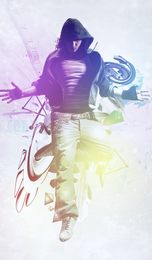 Молодой парень танцует